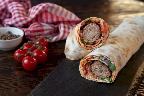 Люля-Кебаб свиной в лаваше Люля-Кебаб свиной в лаваше